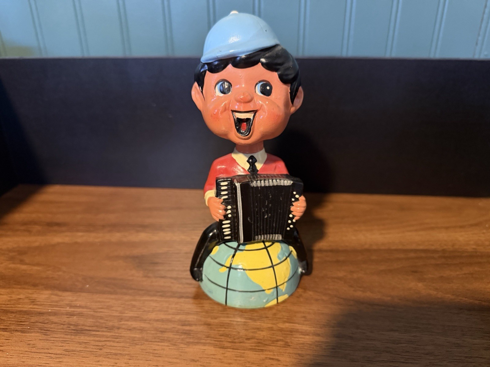 Vintage Bobby The Bobbin Bobblehead With Accordion The Beatles Look Bank Rare