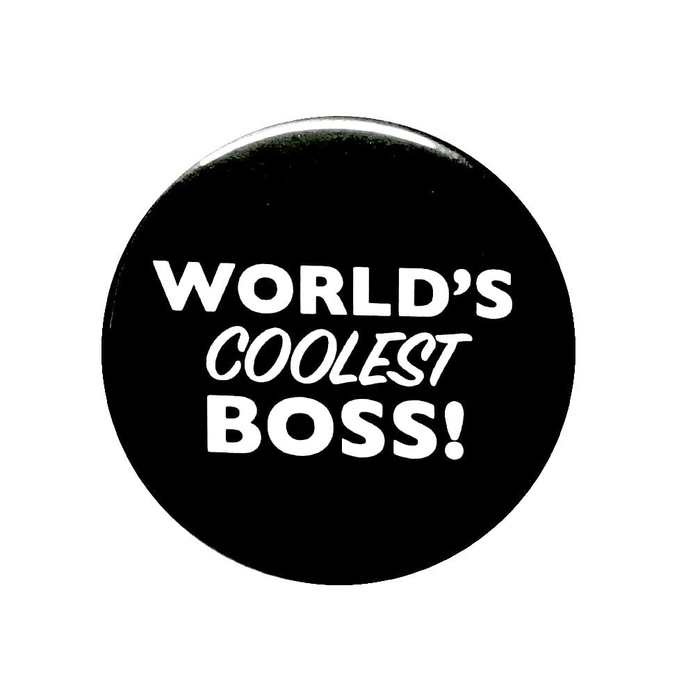 World’s Coolest Boss Button Small Pin Little Gift For Boss Employer 1” 115-6-1