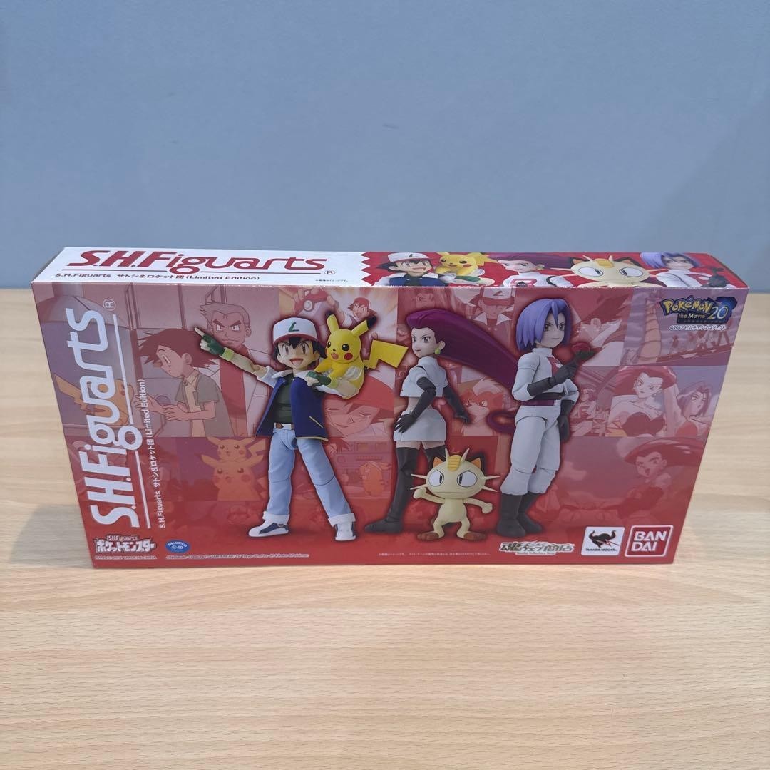 Bandai S.H.Figuarts Pokemon Ash & Team Rocket Limited Edition Set Japan 2017