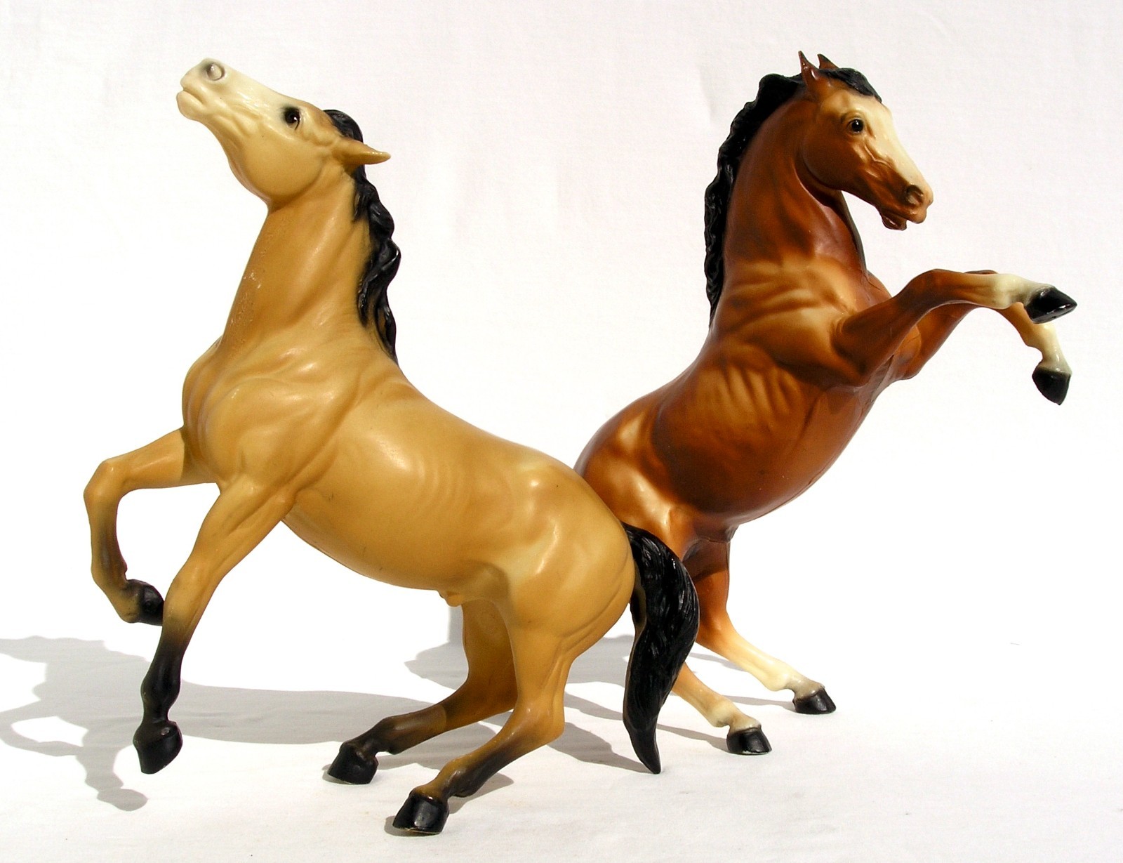 Vintage Breyer Horses Rearing Mustang Fighting Stallion (2)