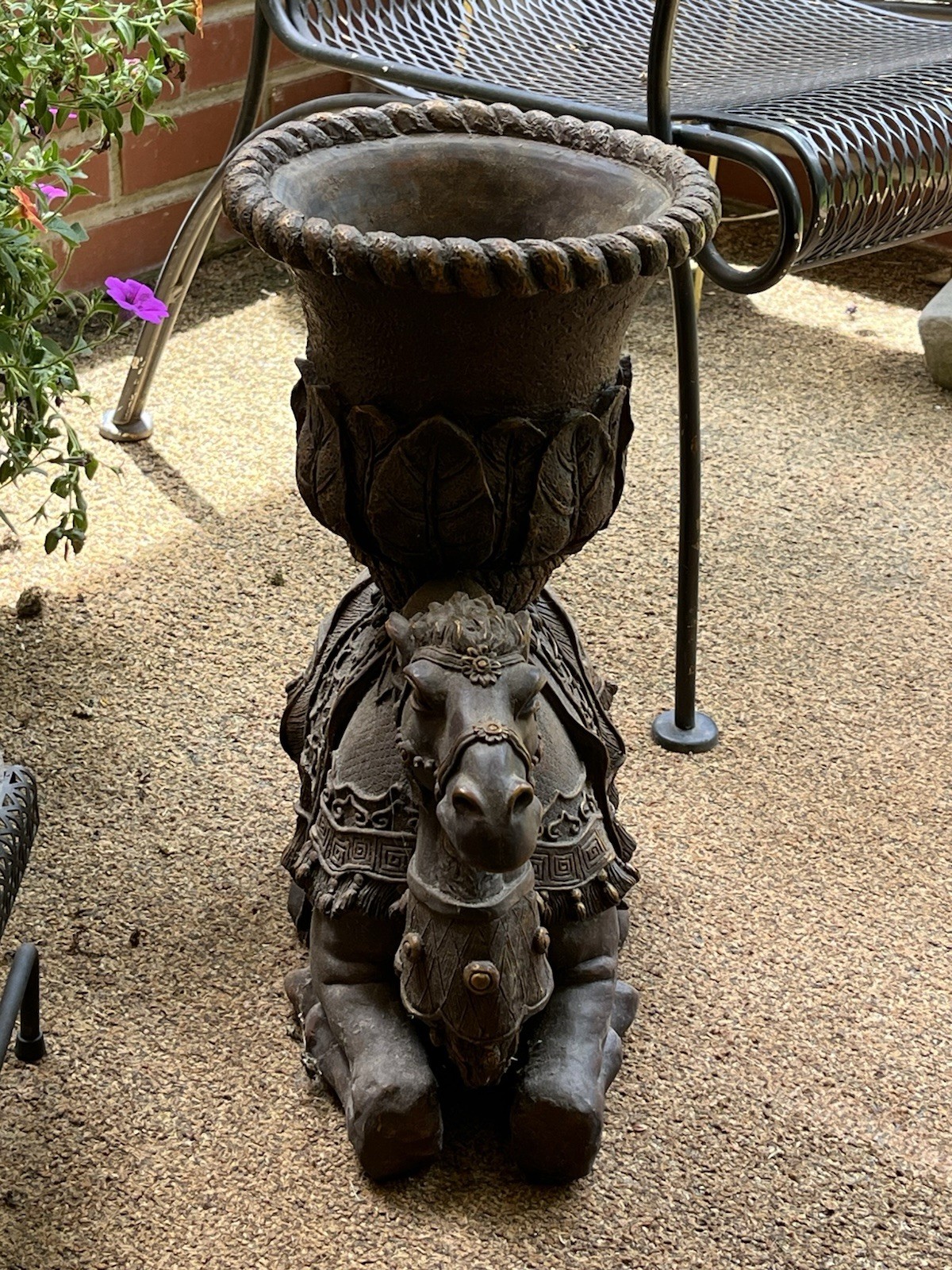 VINTAGE 2001 The Bombay Company Camel Planter