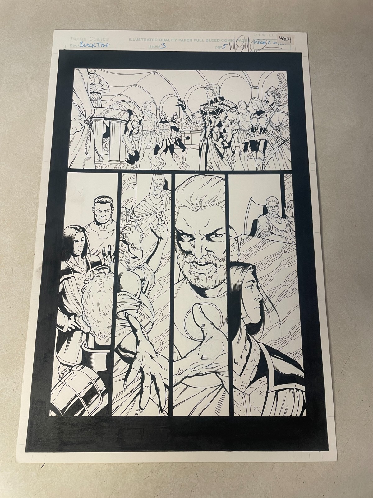 BLACK TIDE #3 ORIGINAL COMIC ART 2002 IMAGE JUSTIN PRINCE THEROS CATHARTA BLACK TIDE #3 ORIGINAL COMIC ART 2002 IMAGE JUSTIN PRINCE THEROS CATHARTA