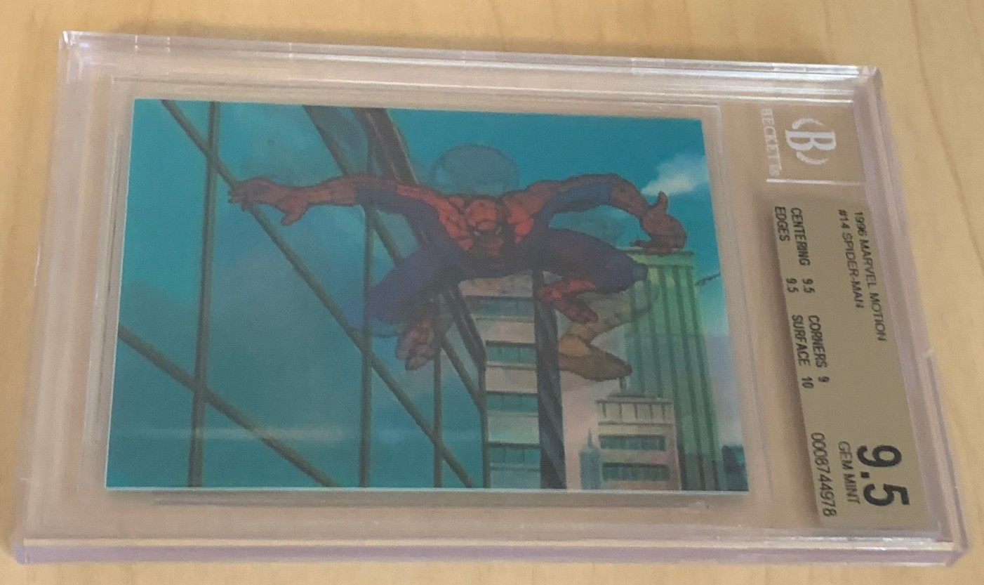 1996 Marvel Motion #14 💎 SPIDER-MAN 💎 BGS 9.5 💎 POP 2 (NONE ^) 💎