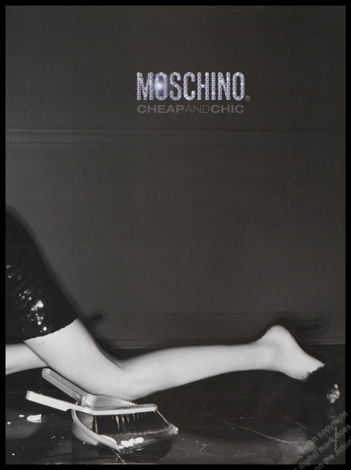 High Heels Moschino Magazine Print Ad Women Fashion Long Legs shoes 2001-IC