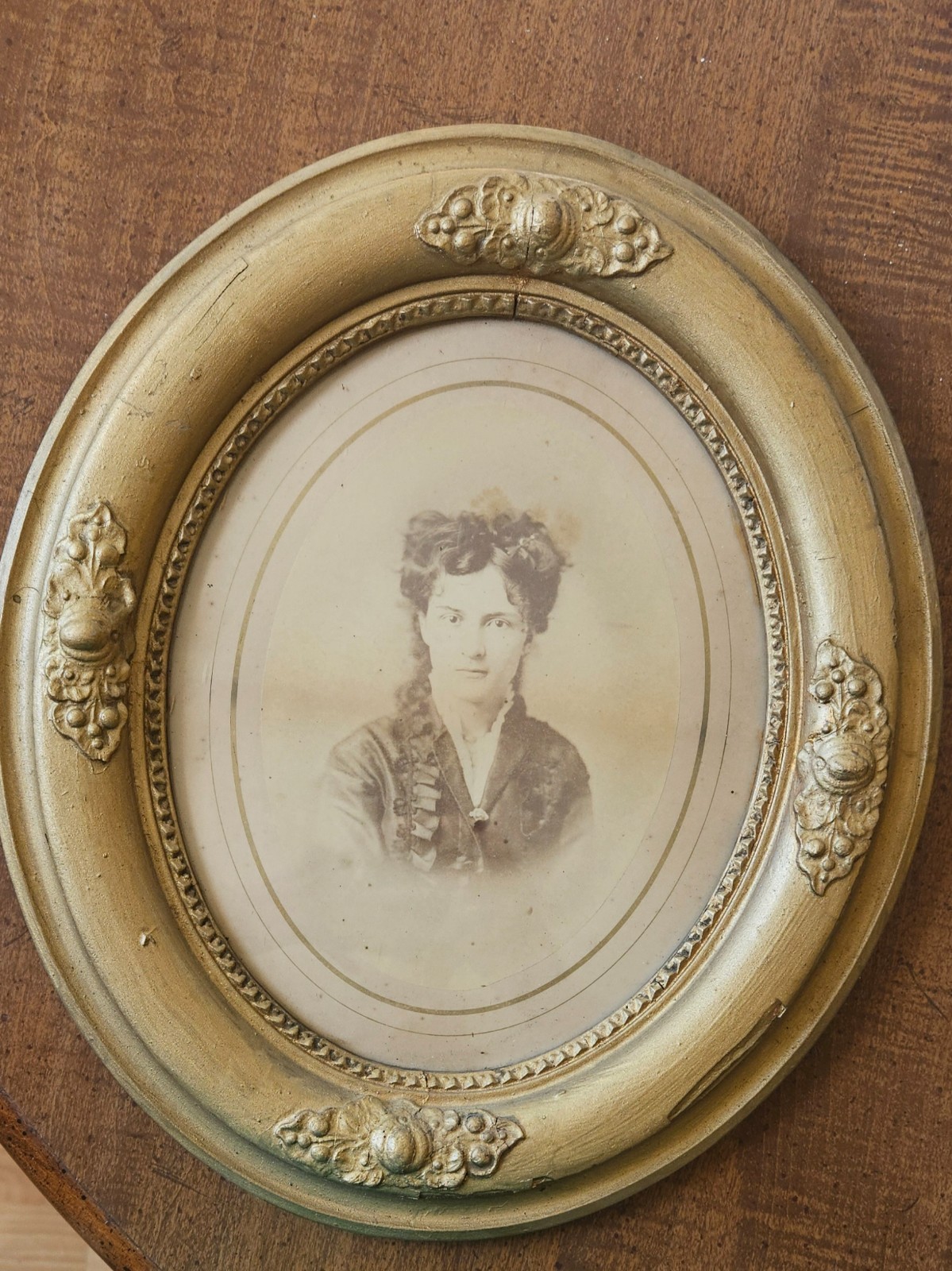 ​Pair Antique Victorian Oval Gilt Frames Historic Alexandria VA Hon William H Ma