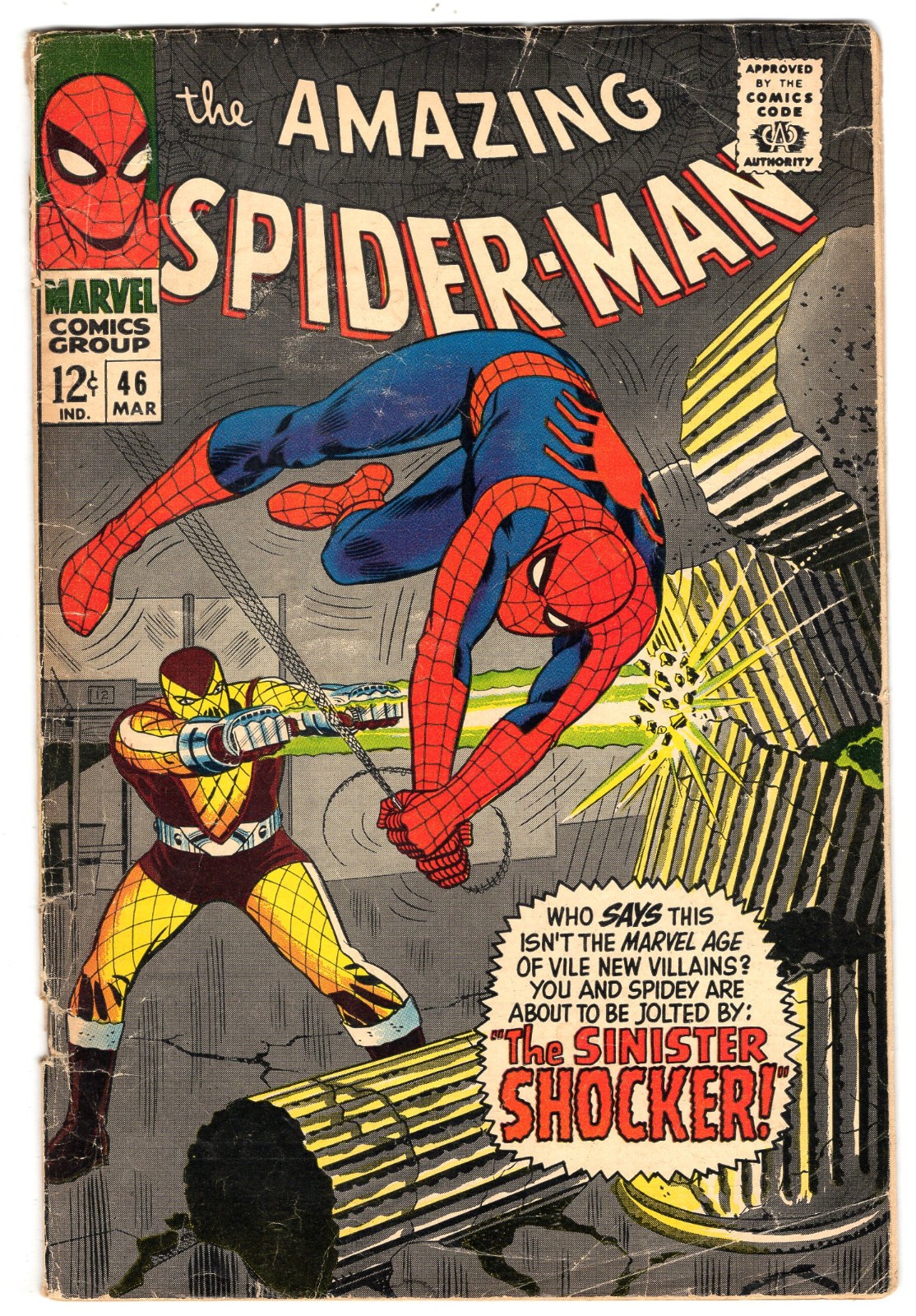 Amazing Spider-Man #46 Good 2.0 First Shocker John Romita Art 1967