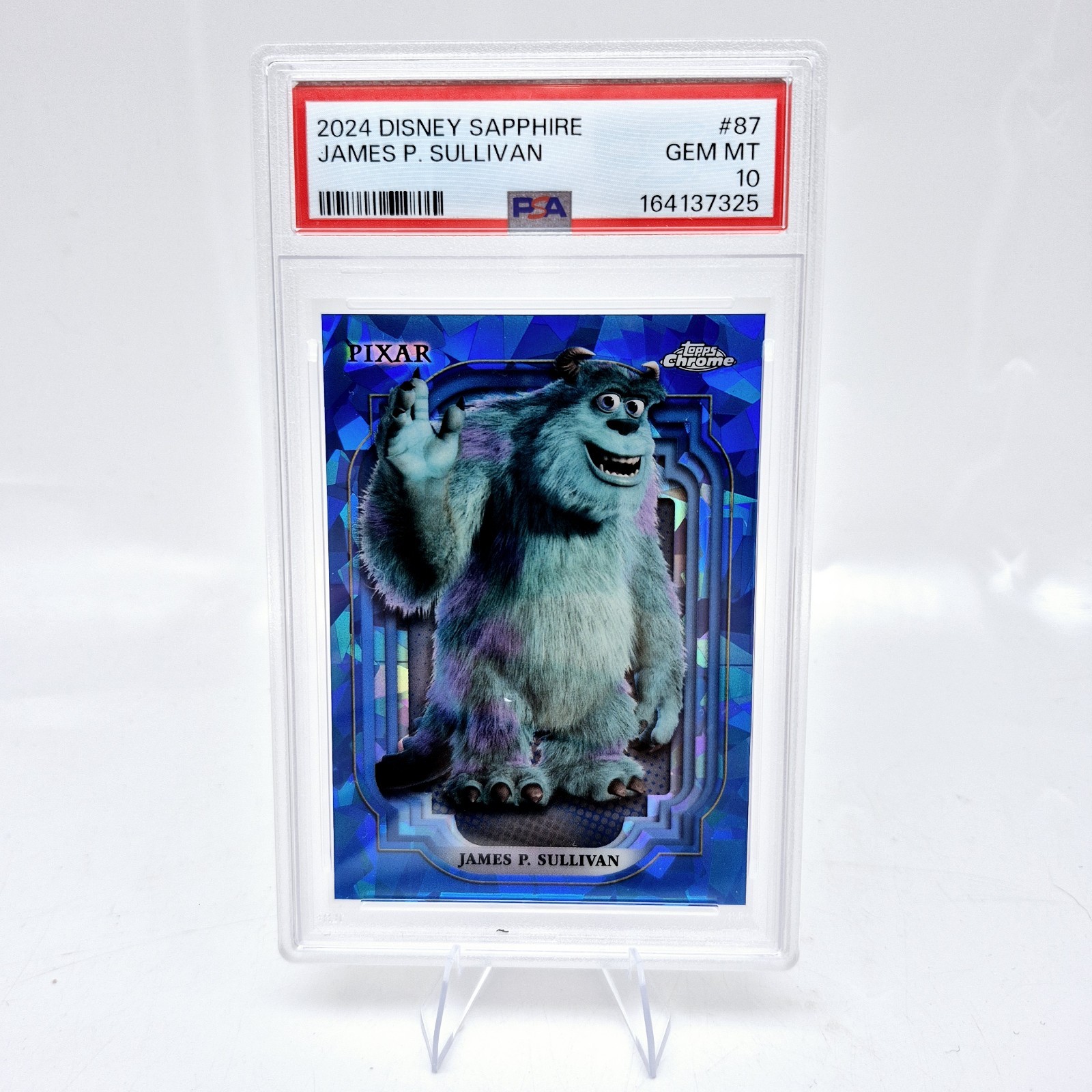 2024 Topps Chrome Disney Sapphire Sulley #87 PSA 10 Monsters Inc Blue 2024 Topps Chrome Disney Sapphire Sulley #87 PSA 10 Monsters Inc Blue