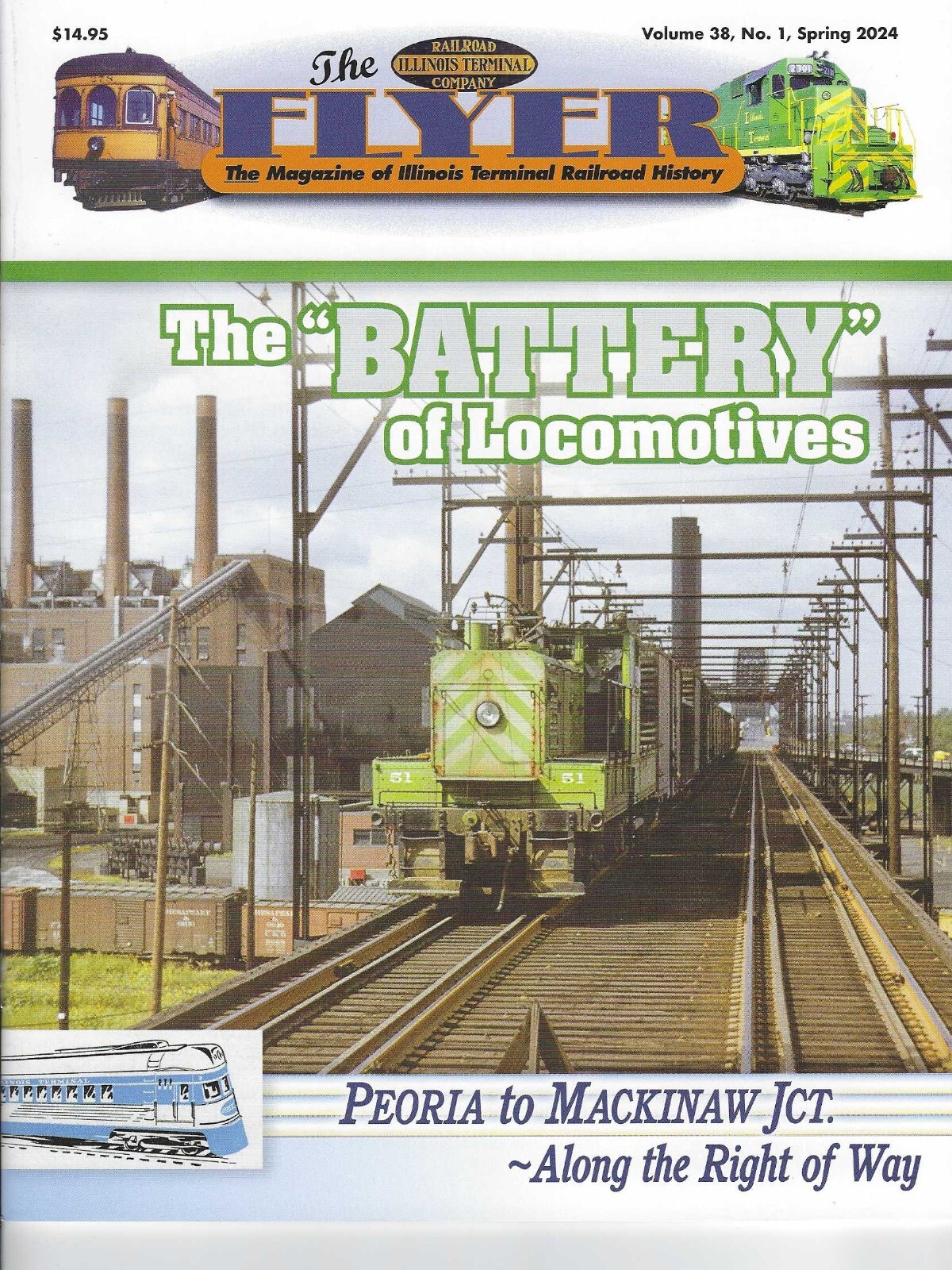 The Flyer: Spring 2024, ILLINOIS TERMINAL -  PEORIA-MACKINAW; 