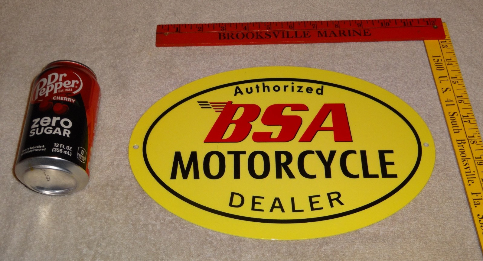 VINTAGE BSA AUTHORIZED MOTORCYCLE DEALER 12\