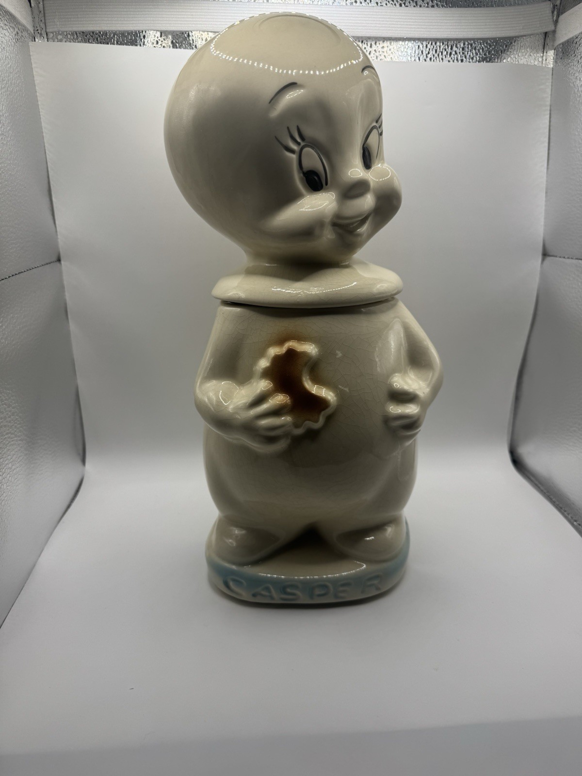 Casper the Friendly Ghost Vintage Cookie Jar By American Bisque USA 1961 Rare