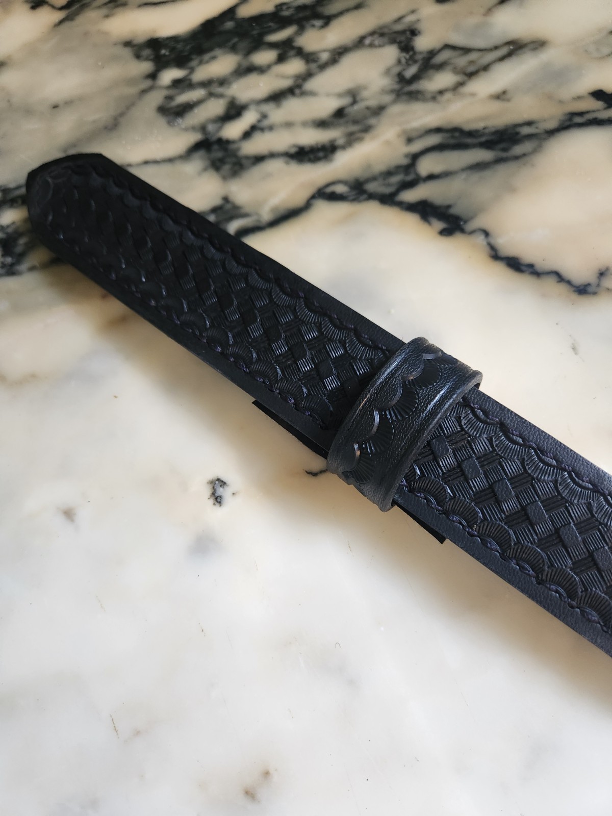 Vintage/Rare Safariland Comp Belt Model 028, Bas. Blk. Size 38