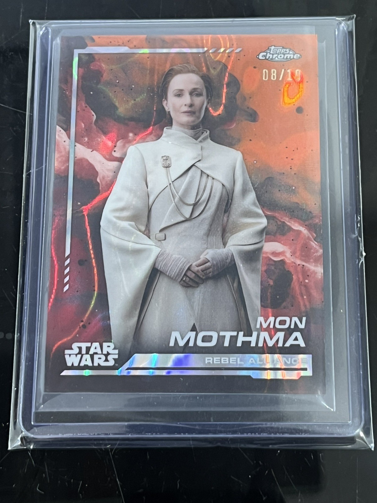 2024 Topps Chrome STAR WARS MON MOTHMA Lava Refractor /10