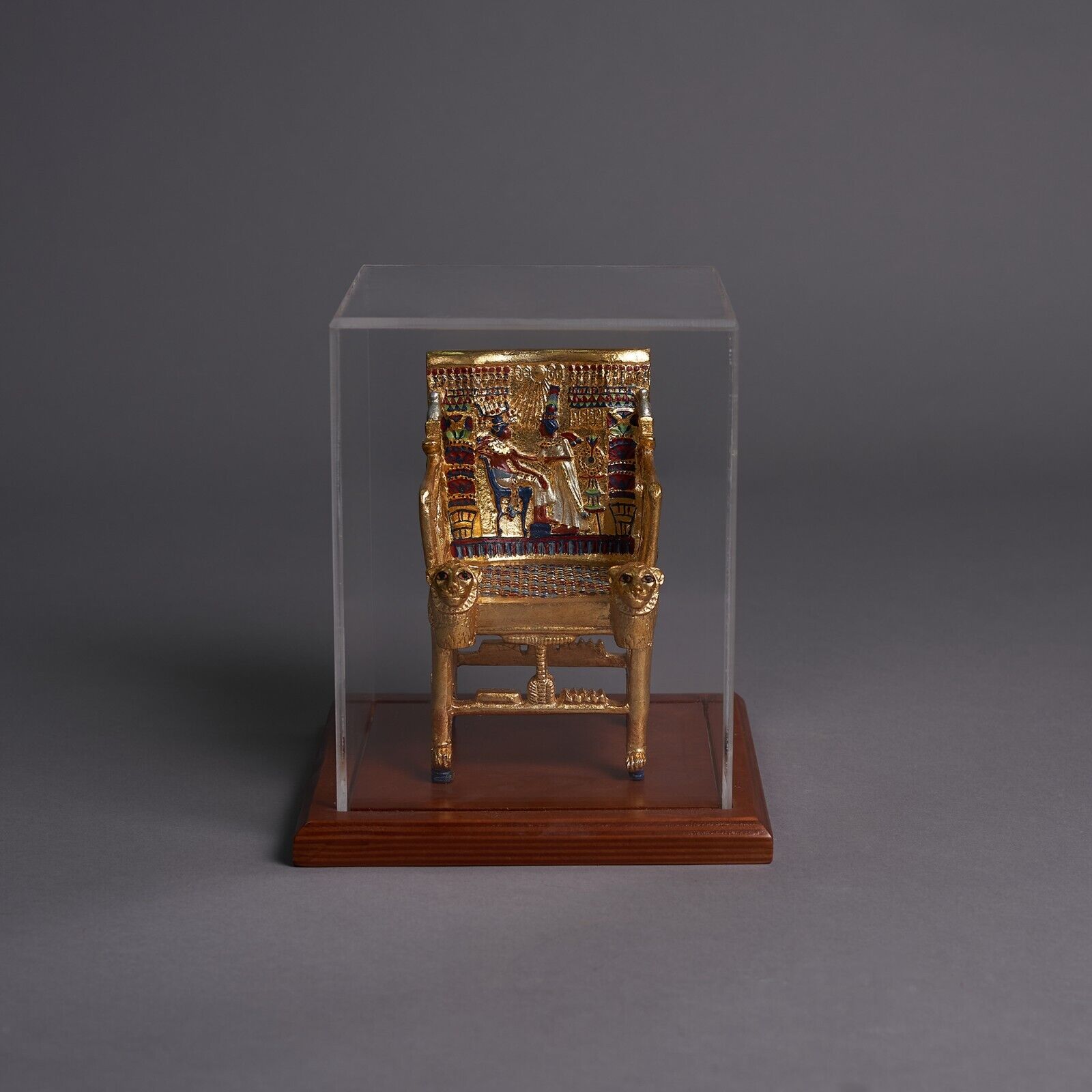 Throne Chair of King Tutankhamun Authentic Replica Museum Reproduction Hand Made