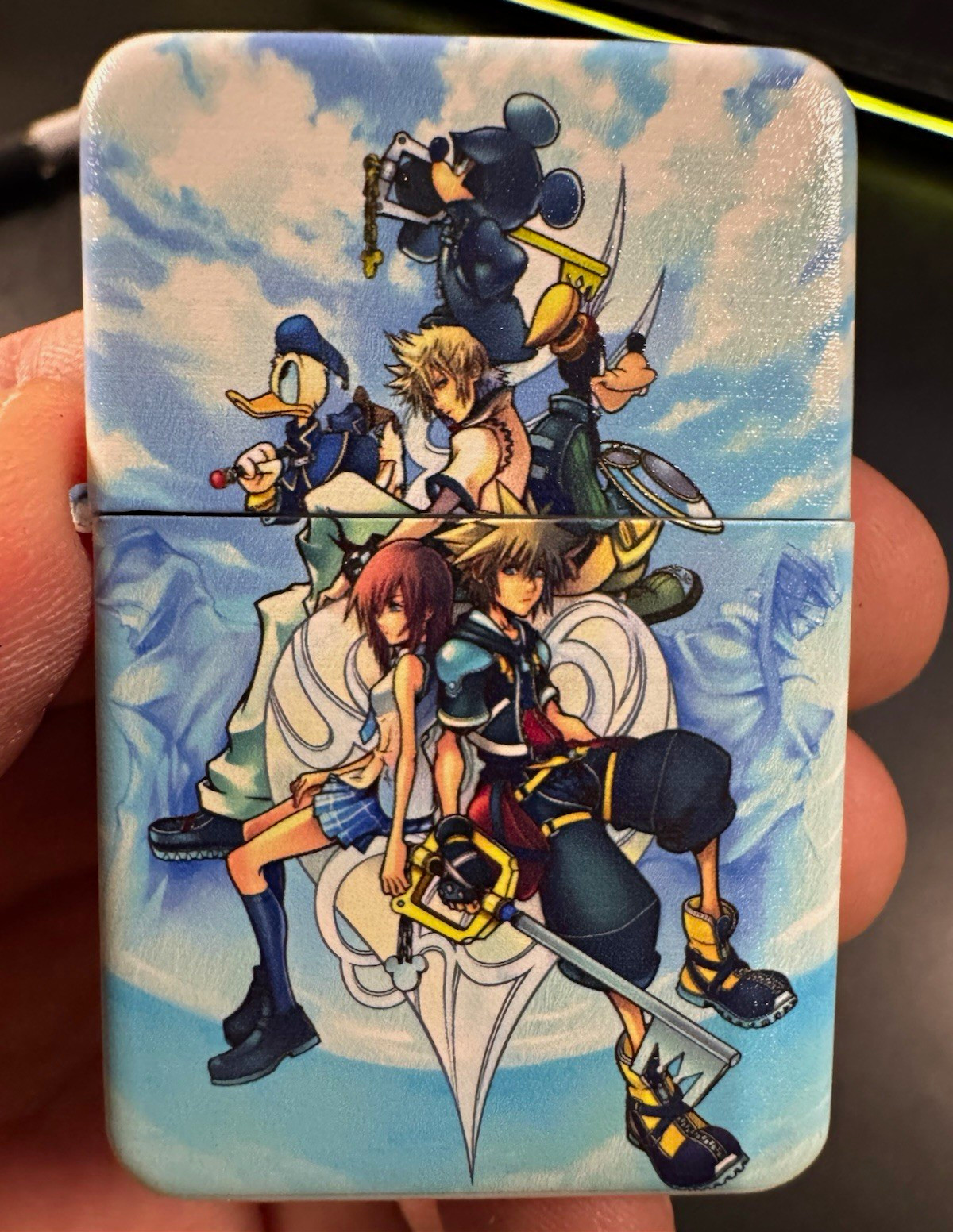 Kingdom Hearts Character Design Windproof Flip Top Lighter