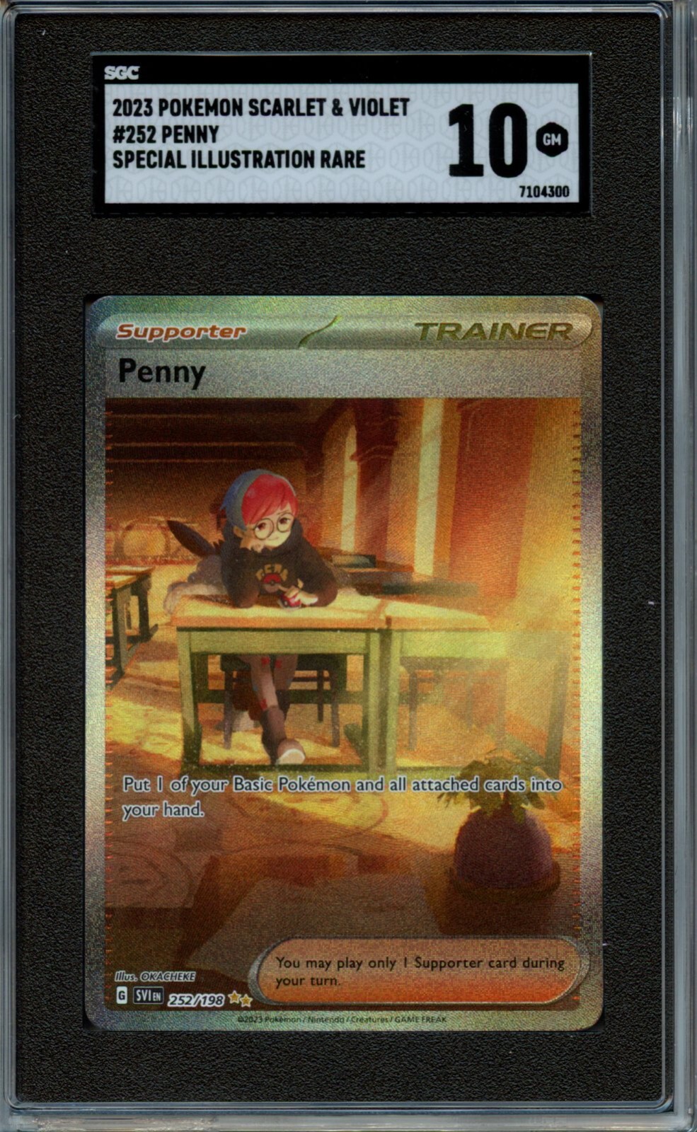 2023 Pokemon Penny Special Illustration Rare SGC 10