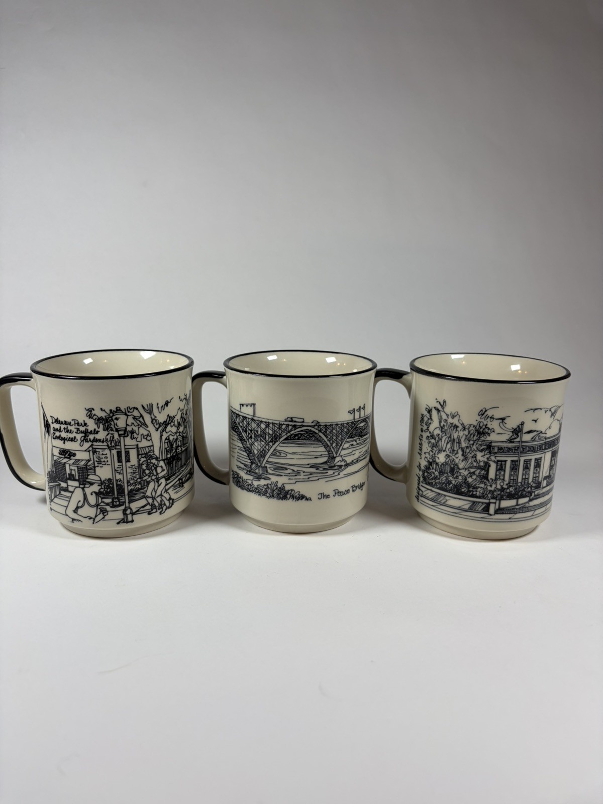 Vintage AM&A's Buffalo NY Erie County Historical Society Mug New York Sketch