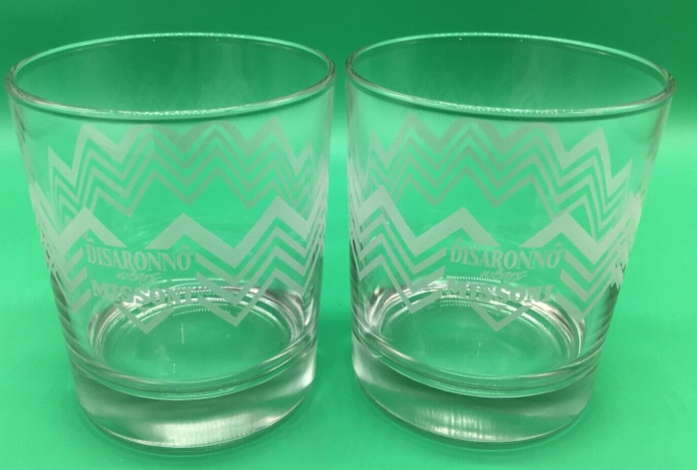 DISARONNO WEARS MISSONI - ON THE ROCKS ZIG ZAG - LIMITED EDITION - SET of  2