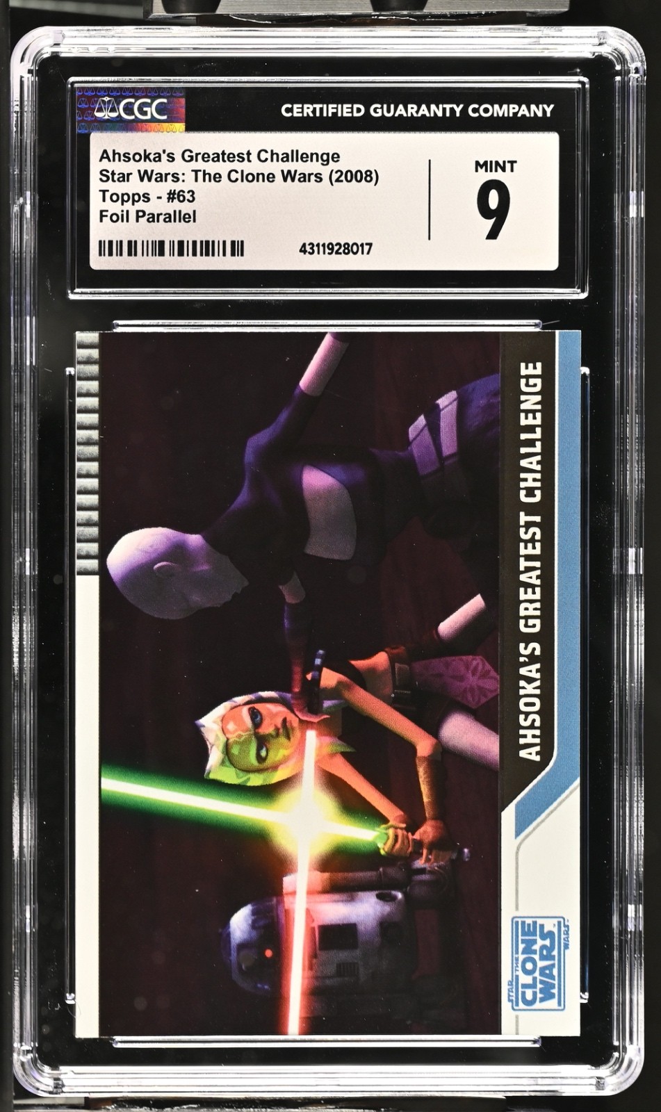 2008 Topps Star Wars: The Clone Wars CGC 9 RC Foil Parallel /205