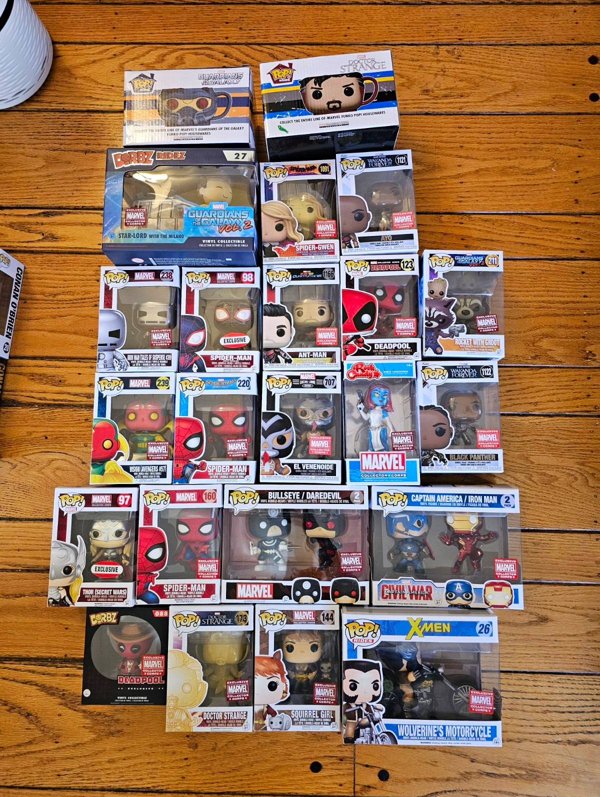 Funko Pop Marvel Collector Corps Lot Of 22 Exclusive Boxed Mixed
