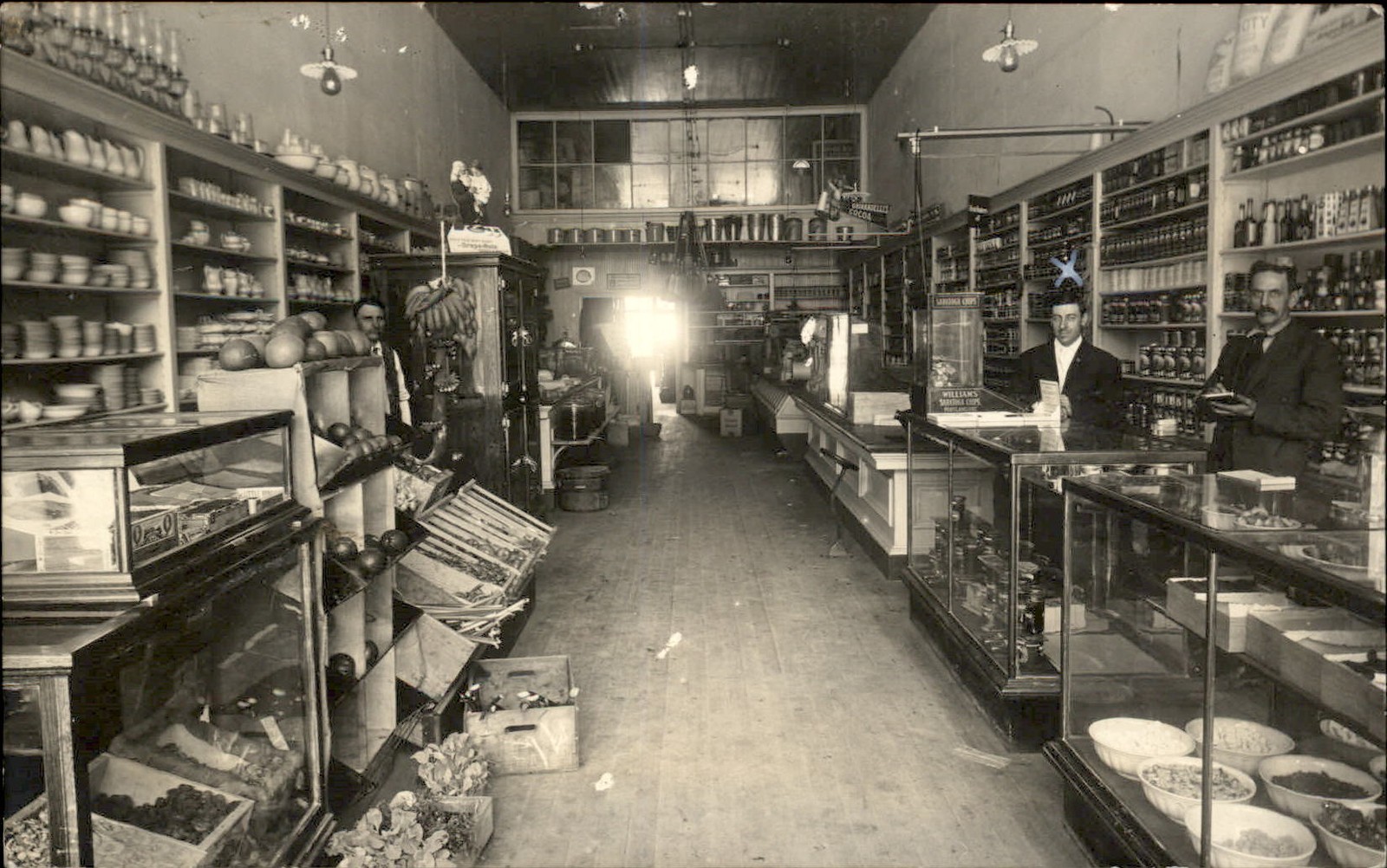Roseburg OR Grocery Store Interior c1900s-10s Real Photo Vintage Postcard bhn