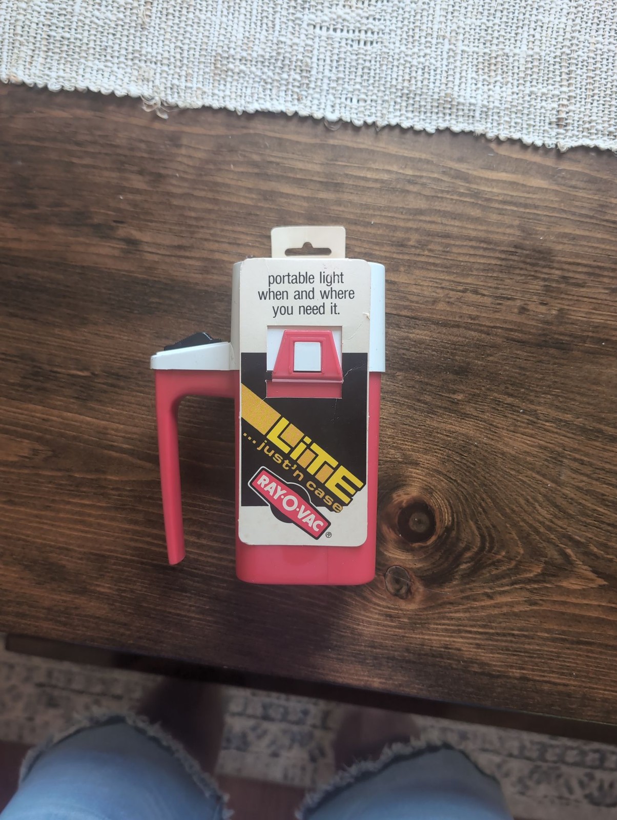 Vintage Ray-O-Vac LITE ...just'n case Portable Lantern Flashlight No.LM1