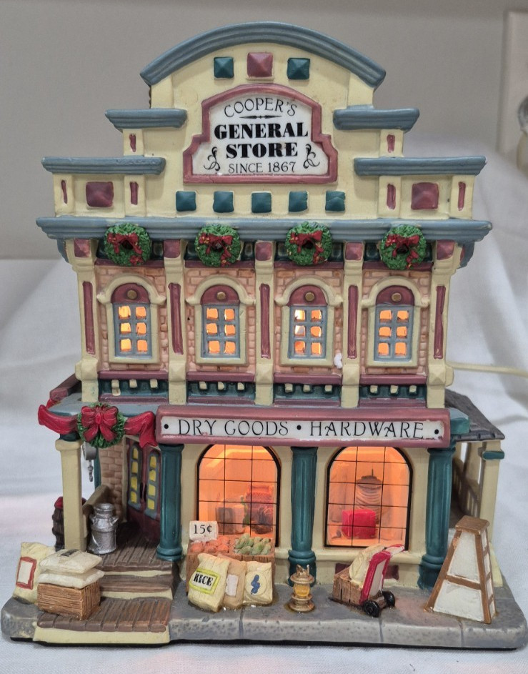 Lemax 2006 Carole Towne Cooper\'s General Store Christmas Village Porcelain Xmas