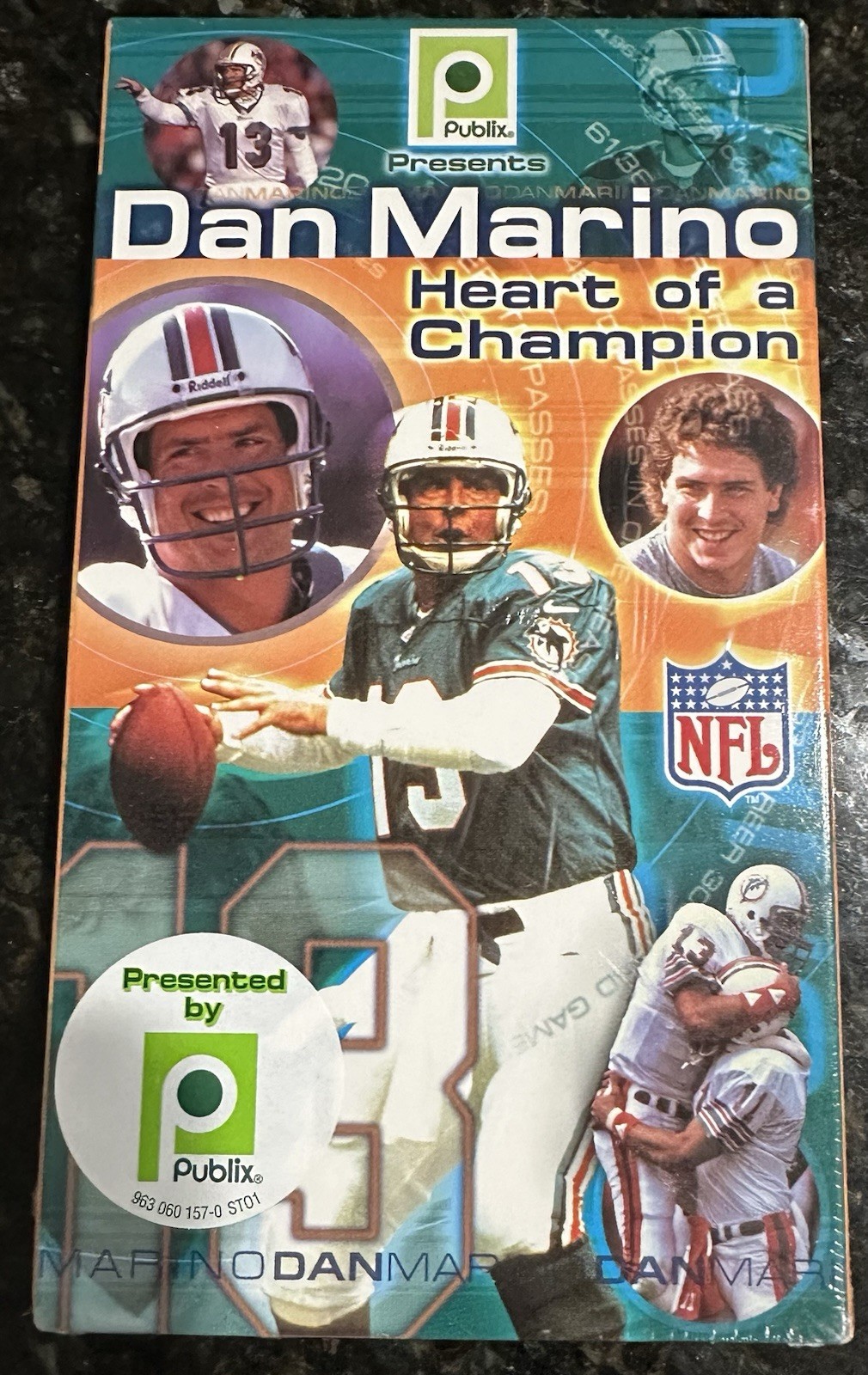 Publix Dan Marino Heart of a Champion VTG VHS Sealed Tape Miami Dolphins 2000
