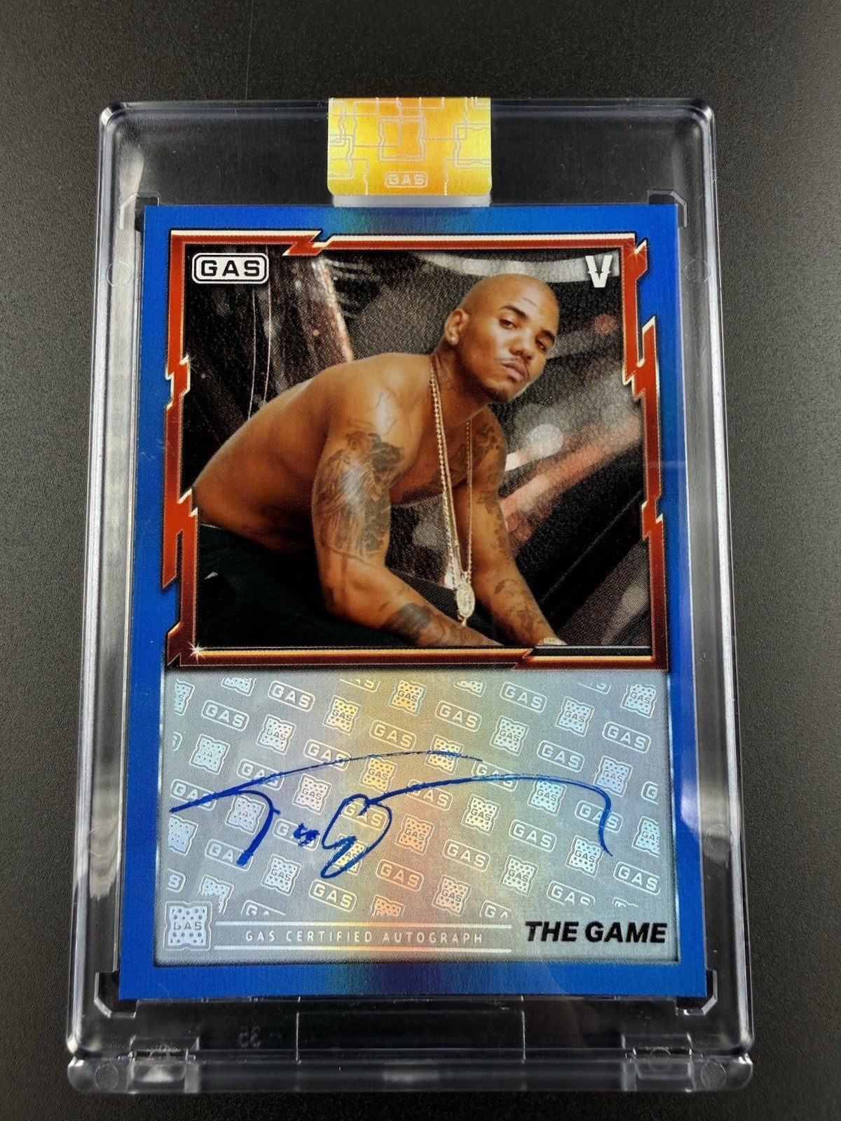 THE GAME COMPLEX X GAS TRADING CARD AUTO BLUE FOIL /30 VERZUZ AUTOGRAPH 2026