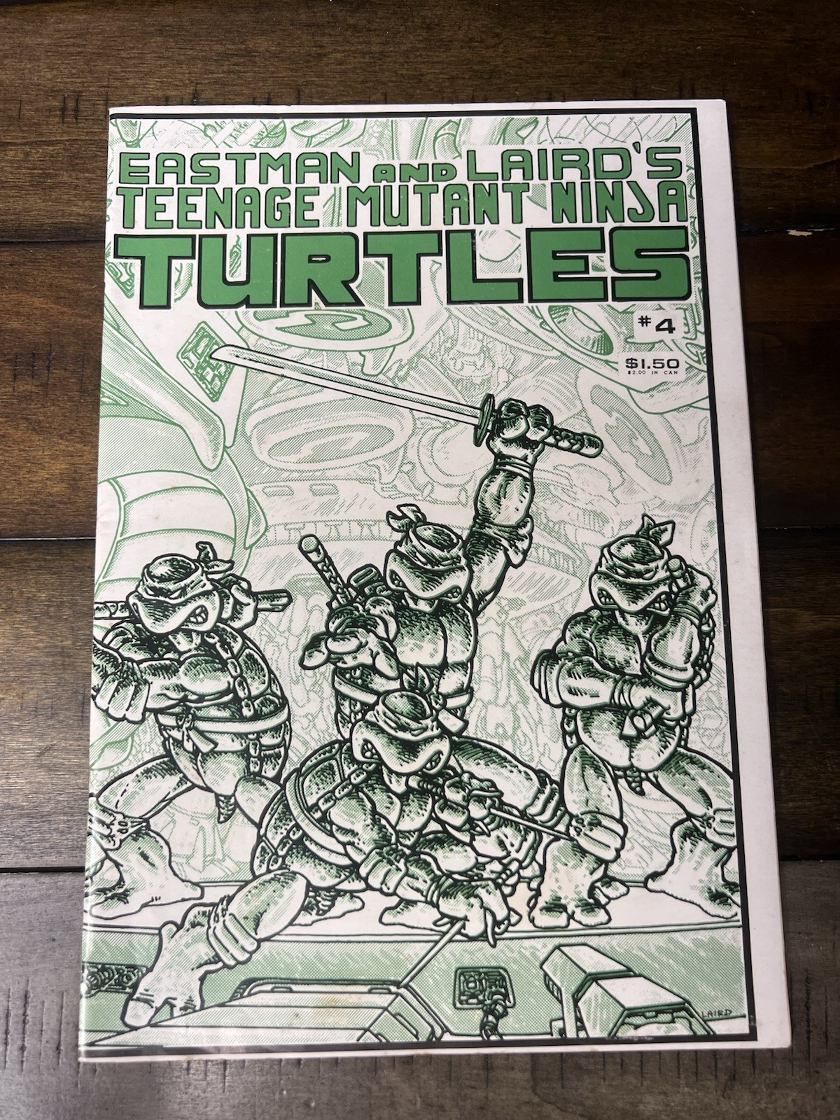 Teenage Mutant Ninja Turtles #4 Mirage Studios 1985 Eastman Laird 1st Print