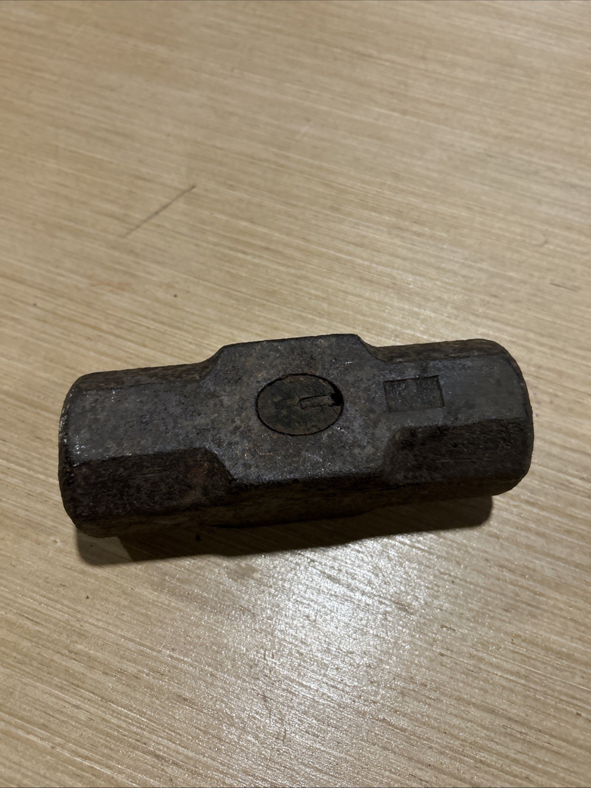 Unknown Maker MARKED 12 LB Sledge Hammer Head ONLY Blacksmith Japan No Handle