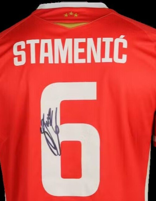 MATCHWORN Stamenic SHIRT Red Star Belgrade Crvena Zvezda New Zealand, certified