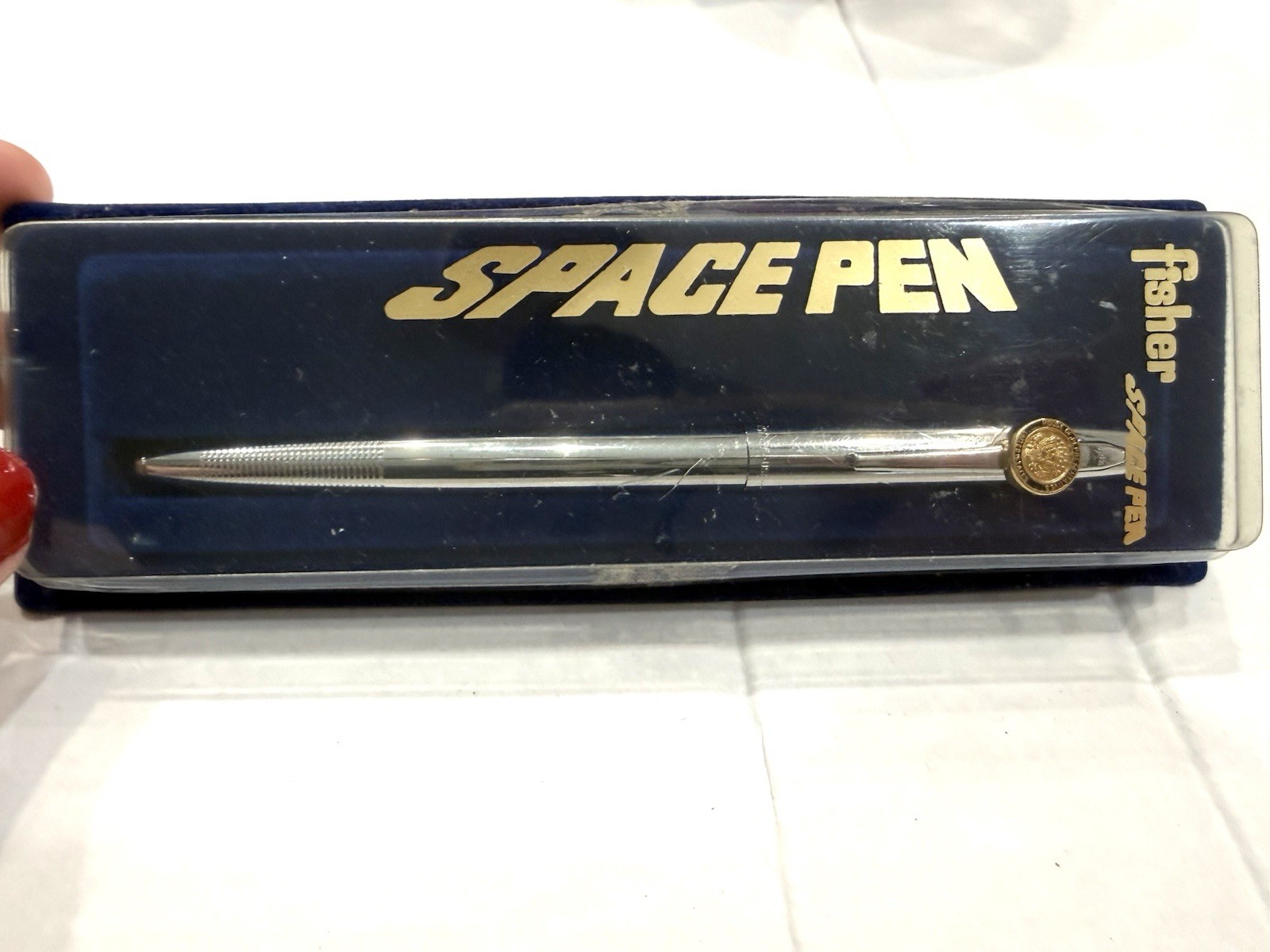 Fisher Space Pen w Gold House Of Representatives Seal Silver Pen NIB