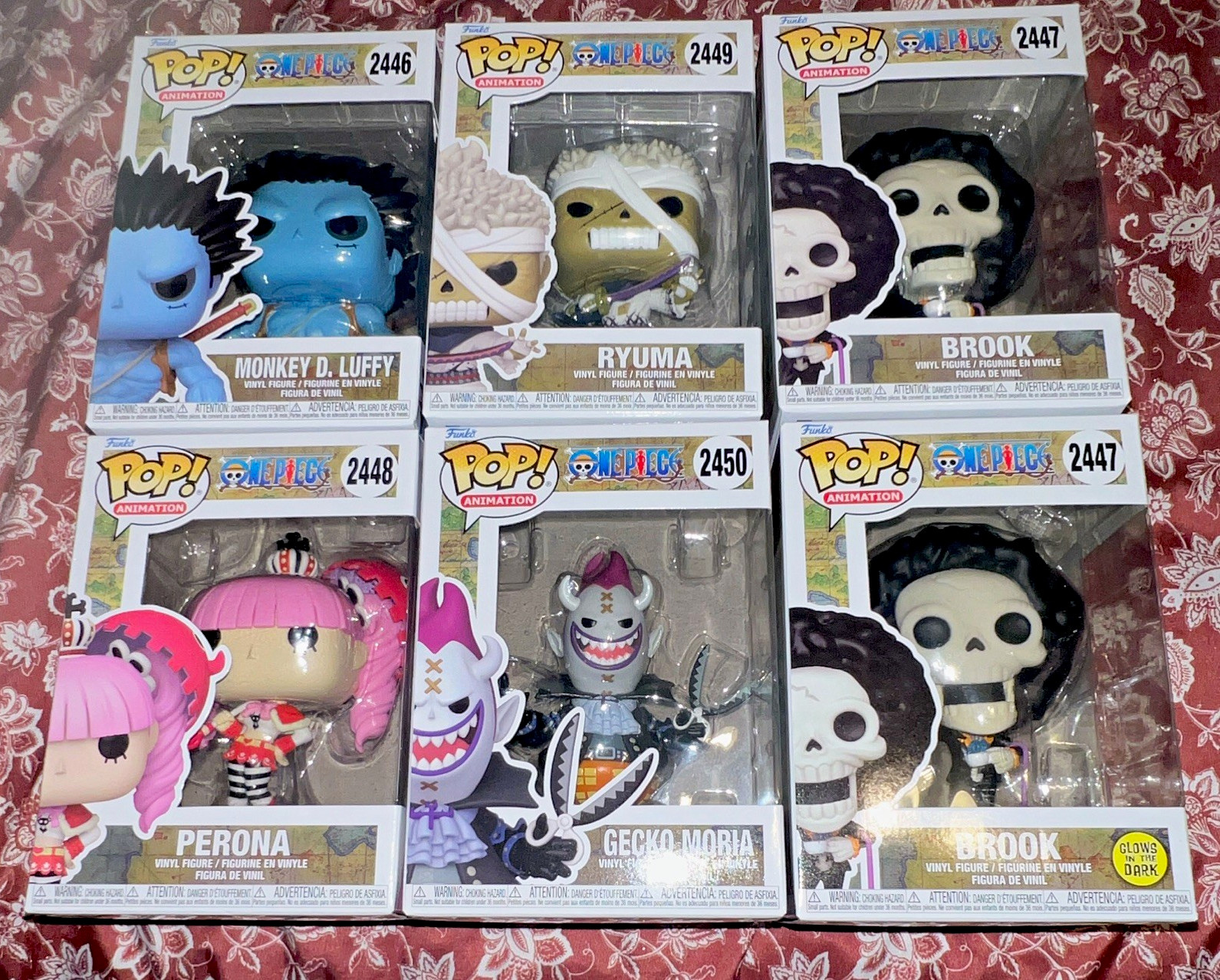 Funko One Piece mystery Pop Animation lot of 6 2446-2450
