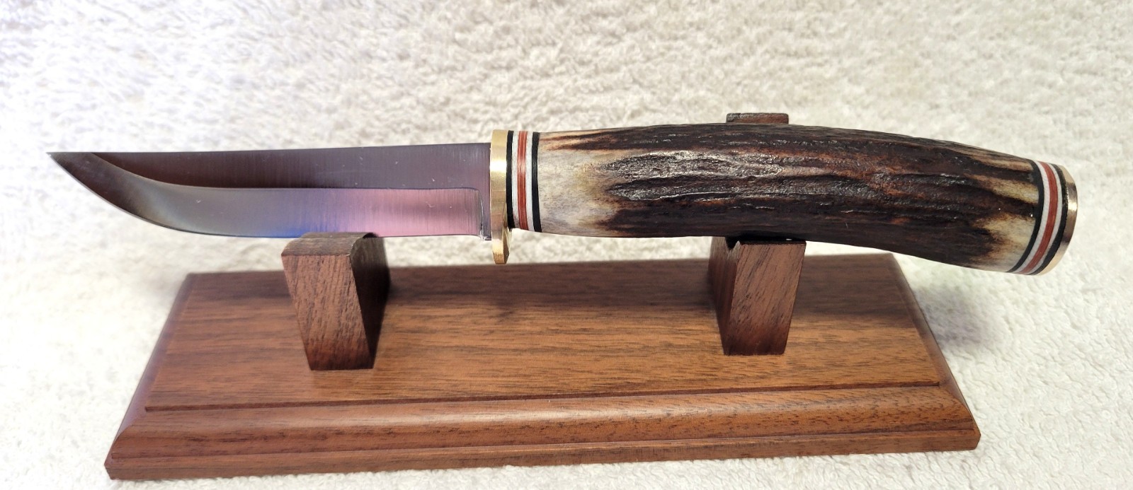 Custom-Made Knife, Morseth Style, Finland Blade, Stag Handle