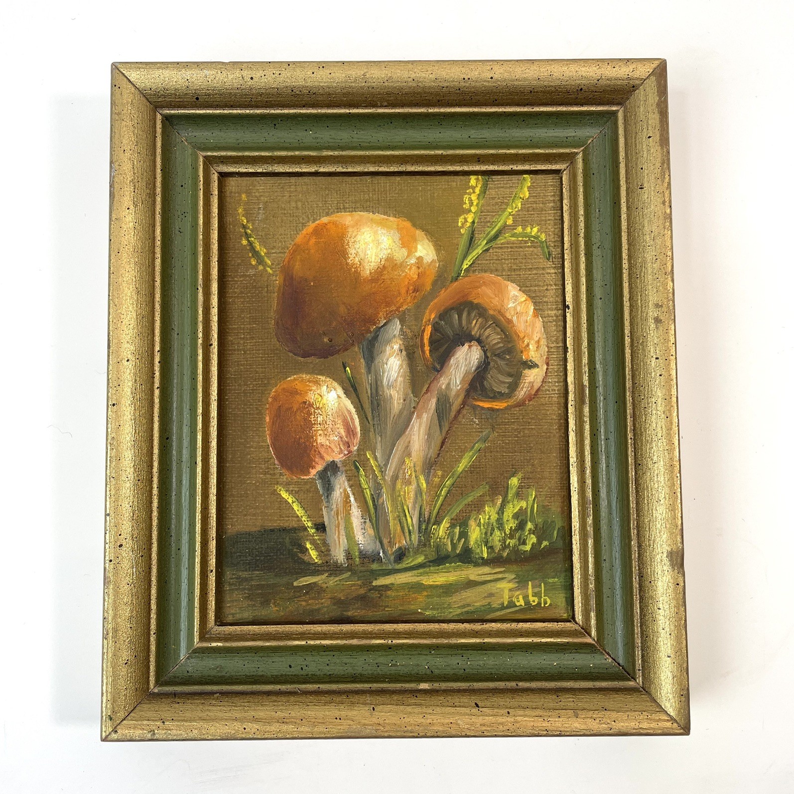 Vintage 60s 70s Red Orange Mushrooms Decor Picture Vintage New 6.5 Vintage 60s 70s Red Orange Mushrooms Decor Picture Vintage New 6.5