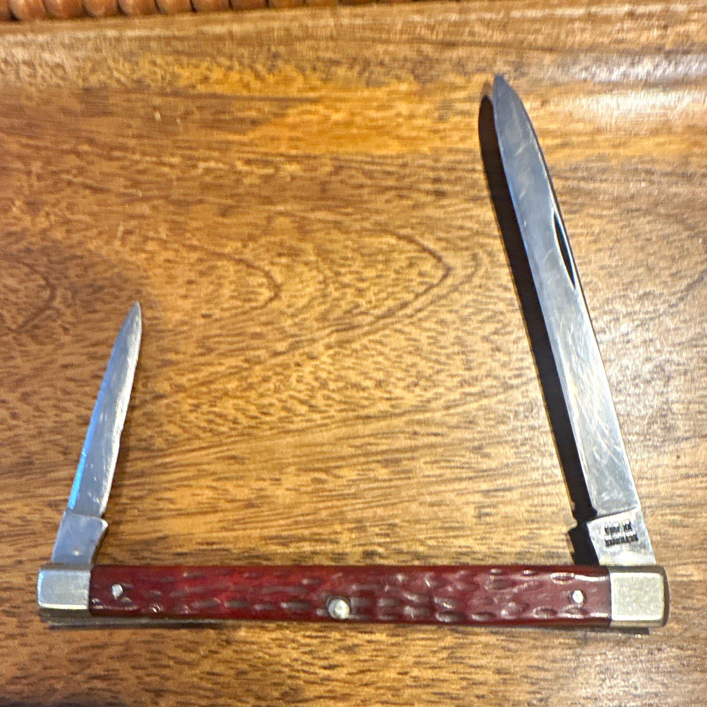Case XX Vintage 2-Blade melon tester Red Bone 1940-64 Case XX Vintage 2-Blade melon tester Red Bone 1940-64