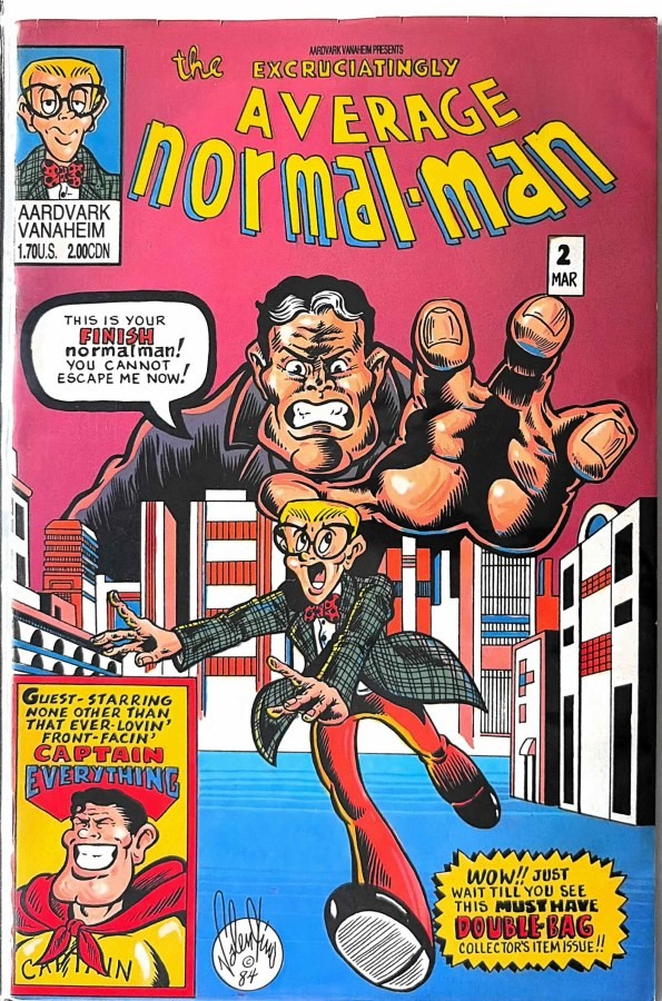 normalman #2-4, 6 Comic Book Lot 4 Issues Aardvark-Vanaheim 1984