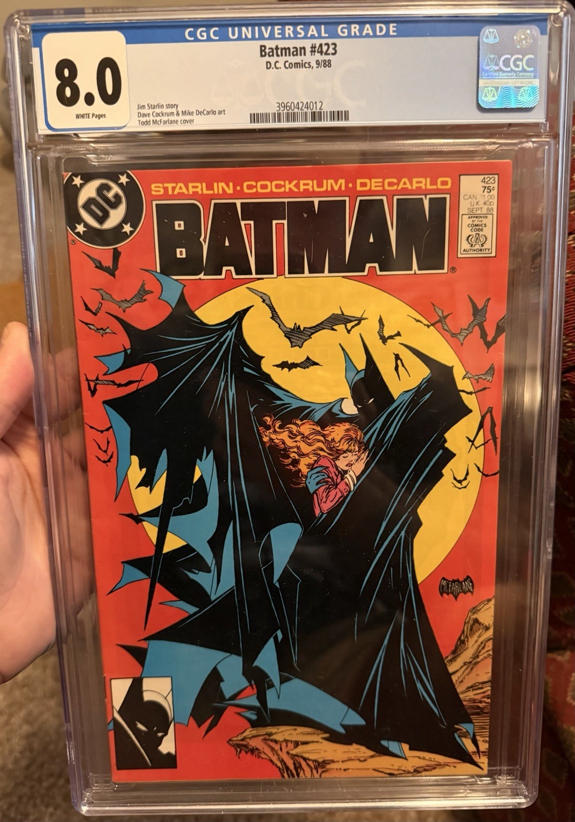 Batman #423 CGC 8.0 (DC Comics September 1988) Batman #423 CGC 8.0 (DC Comics September 1988)