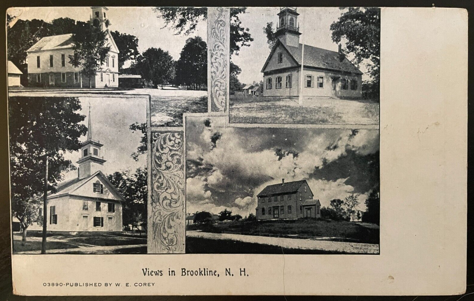 Vintage Postcard 1907-1915 Views in Brookline, New Hampshire (NH)