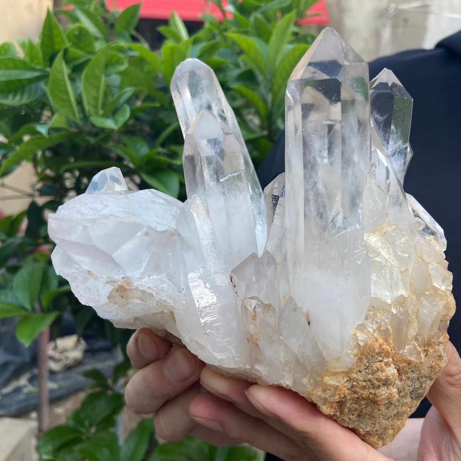 3.3lb Natural Clear White Quartz Crystal Cluster Rough Healing Specimen