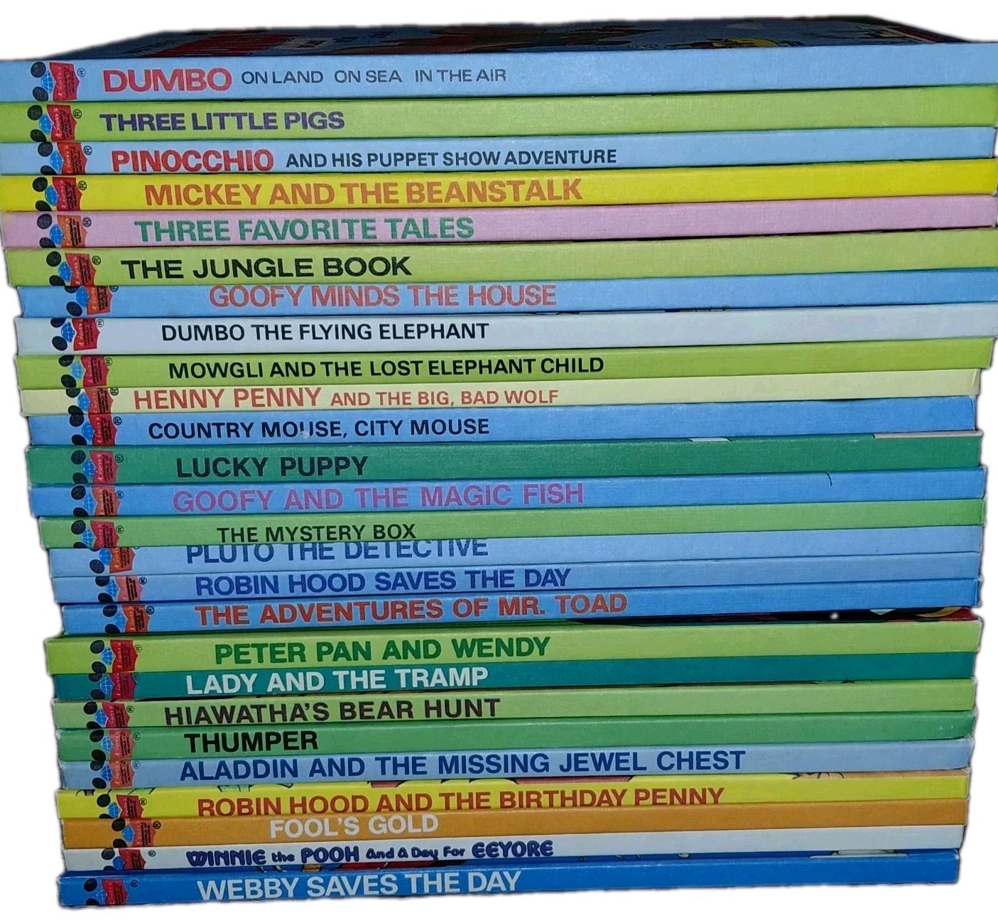 Lot of 26 Vintage Disney's Wonderful World of Reading Hardcover Books Mix