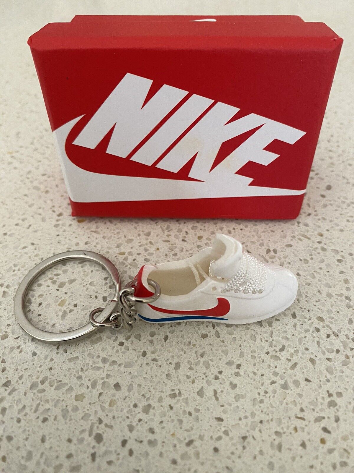NIKE CLASSIC CORTEZ-(FORREST GUMP)-3D SNEAKER KEYCHAIN WITH BOX