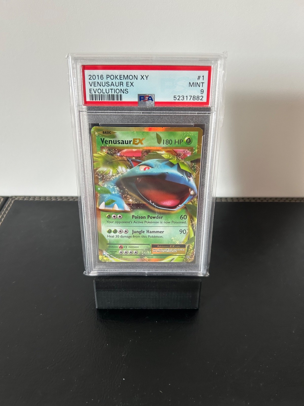 POKEMON XY EVOLUTIONS VENUSAUR EX 1/108 PSA 9