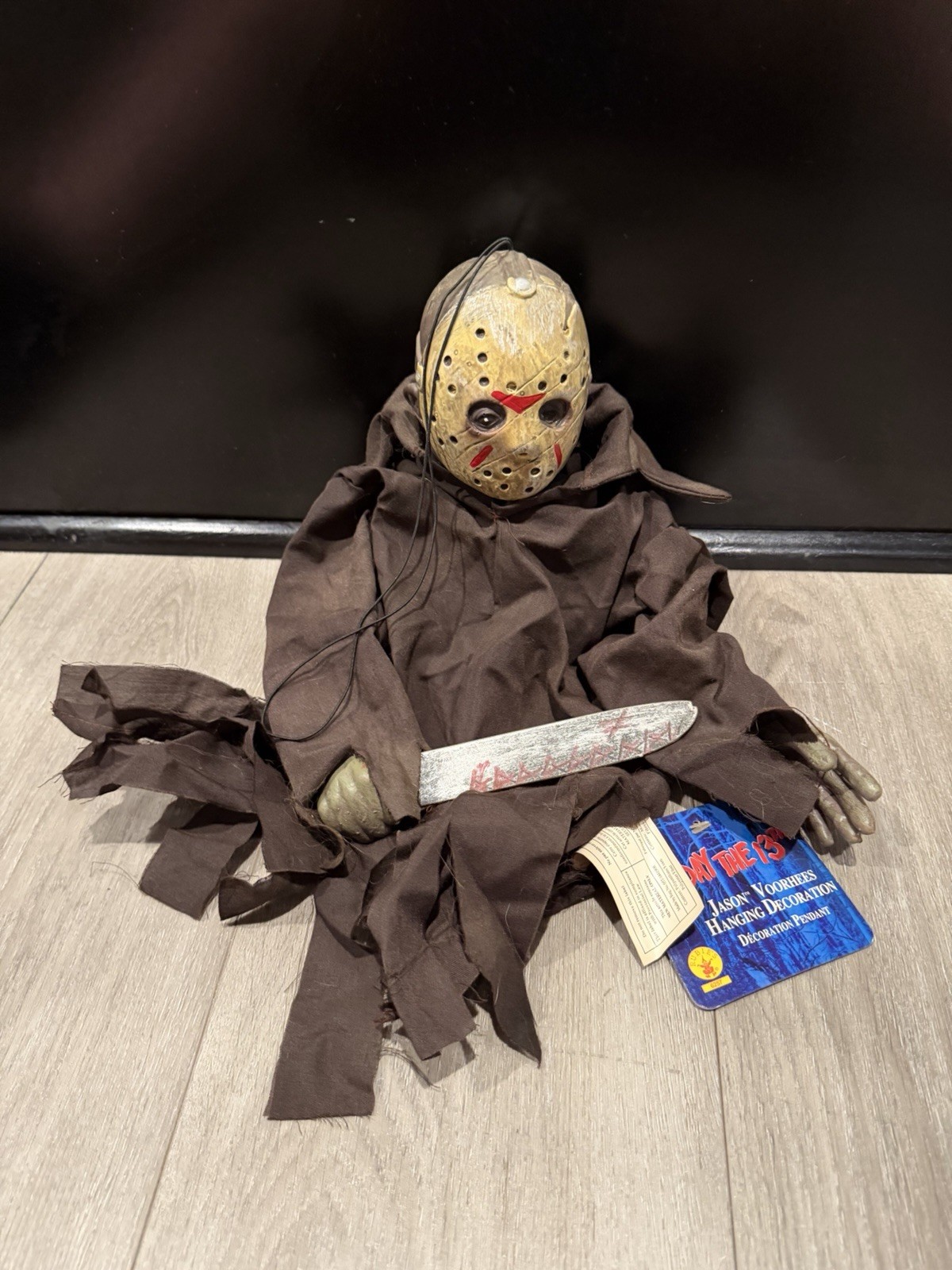 RARE JASON VOORHEES FRIDAY 13TH HALLOWEEN HORROR HANGING PROP FIGURE  DISPLAY
