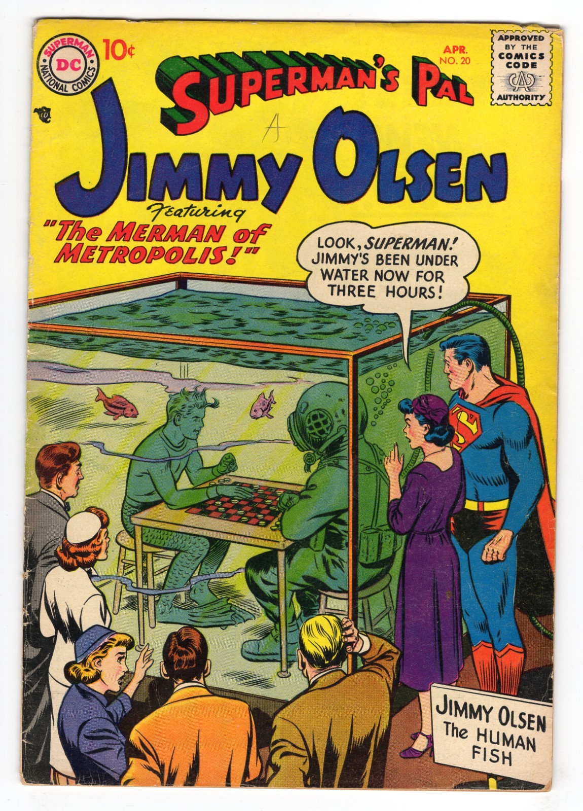 Superman\'s Pal Jimmy Olsen 20 1957 DC Comics VG+ 4.5 Perry White Lois Lane