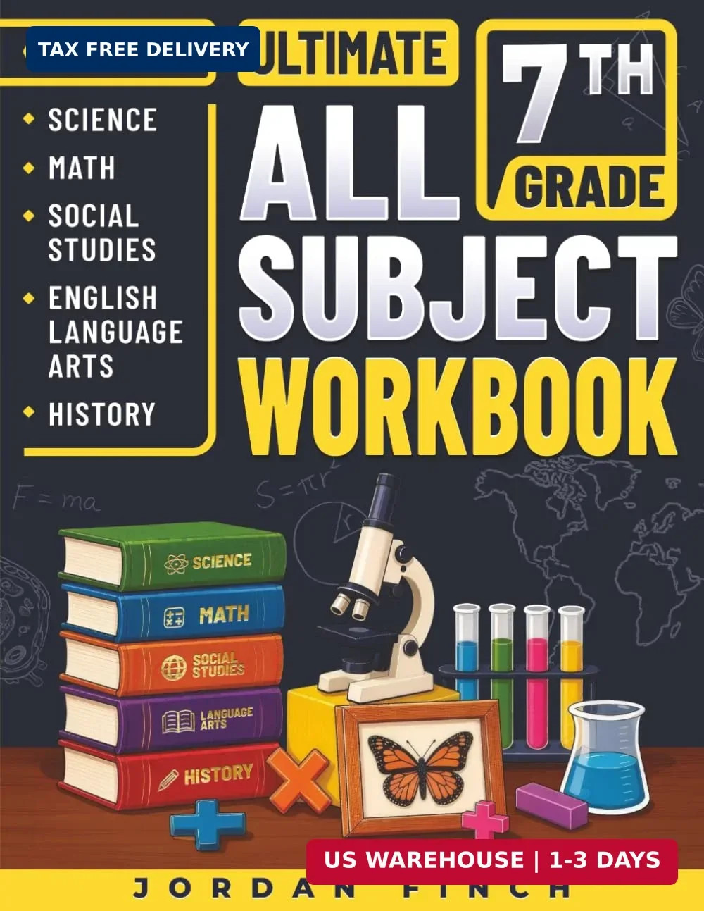 Ultimate 7th Grade All Subject Workbook: Mixed Homeschool Curriculum for Seventh