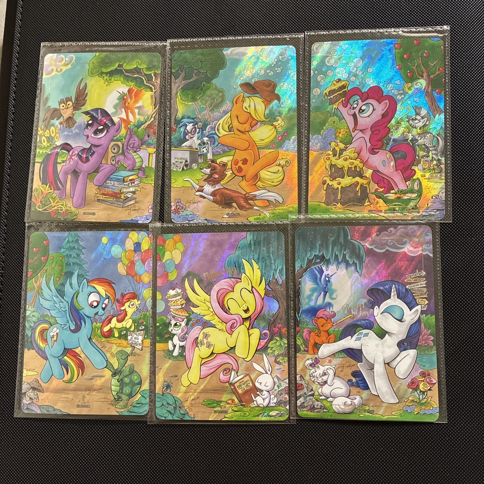 2026 SDCC EXCLUSIVE KAYOU MY LITTLE PONY PROMO CARD SET MANE 6 SDCC-001 - 006