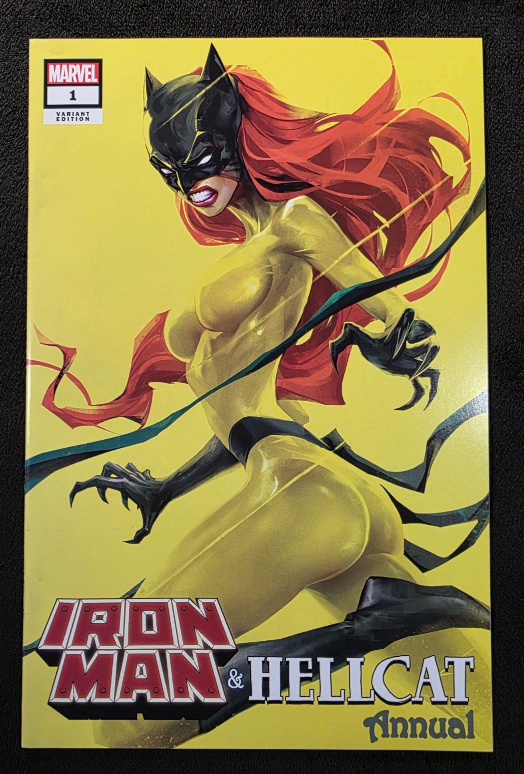 IRON MAN & HELLCAT ANNUAL 1 Variant IVAN TAO Cover Hellcat Yellow Avengers NM