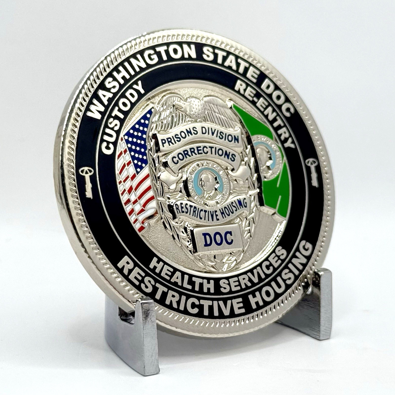 Challenge Coin - Washington State DOC Prisons Division Restrictive Housing
