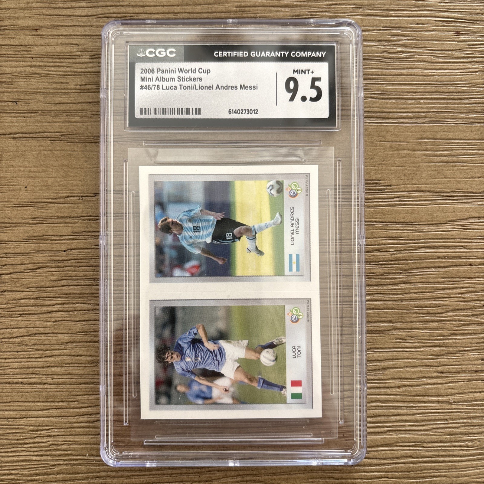 RARE 2006 MESSI Rookie Set World Cup CGC 9.5  FIFA WC Rare SSP RC Pop 1